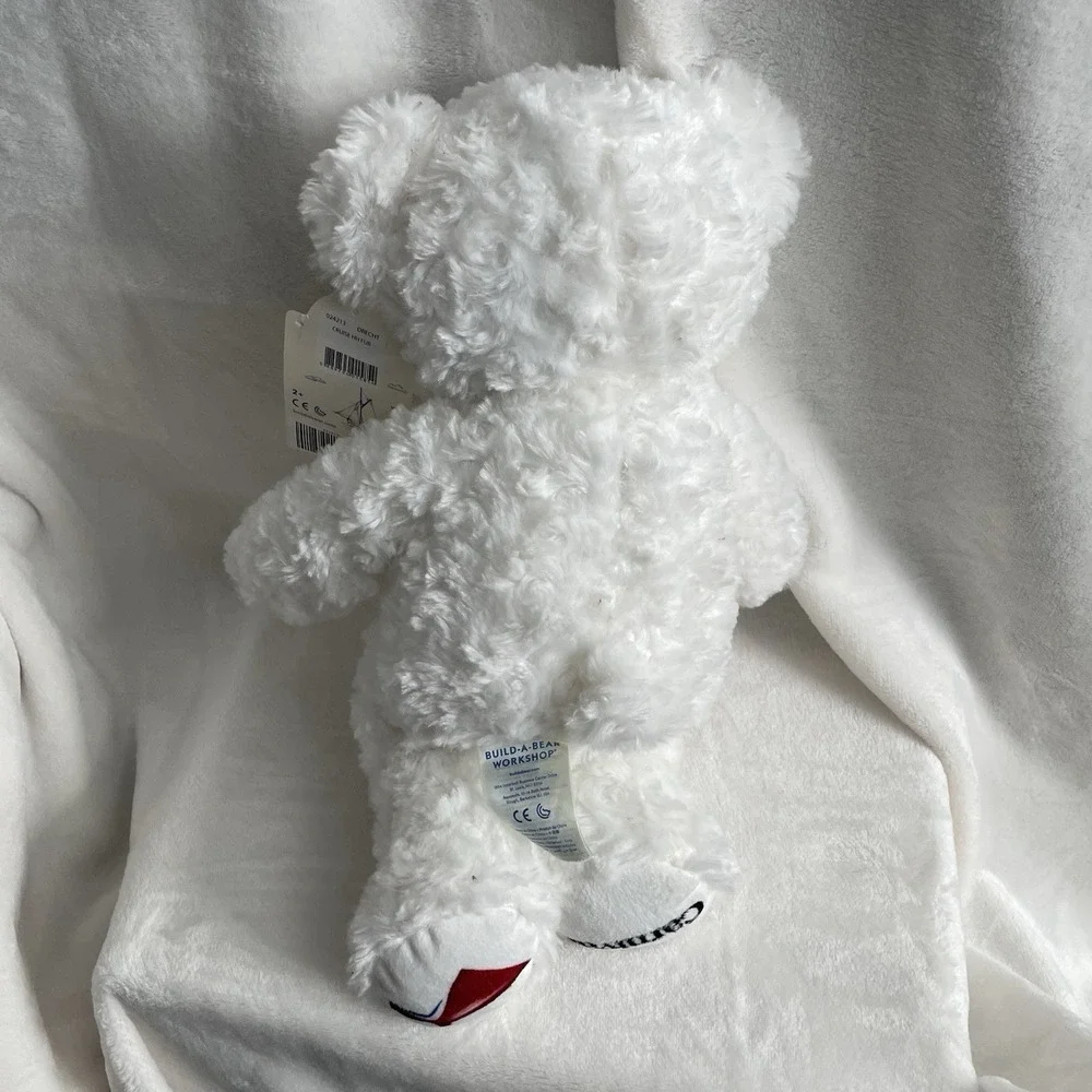 Build A Bear Carnival Cruise Ship Plush Bear Logo Red & White Stuffed Animal